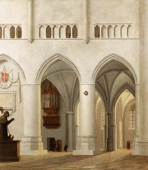 Interior of the Church of St Bavo at Haarlem